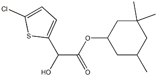 2-(5-Chloro-2-thienyl)glycolic acid 3,3,5-trimethylcyclohexyl ester Structure