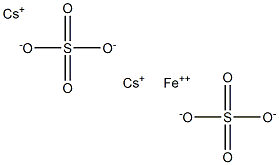 硫酸セシウム鉄(II) 化学構造式