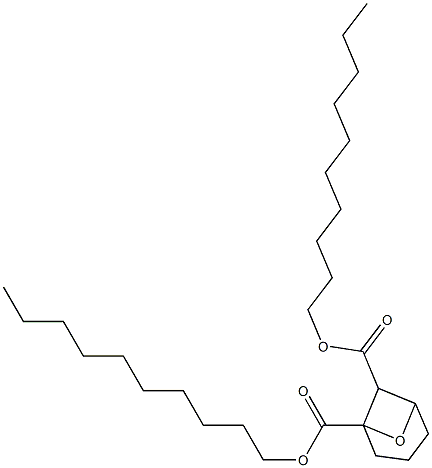7-Oxabicyclo[3.1.1]heptane-1,6-dicarboxylic acid didecyl ester Structure