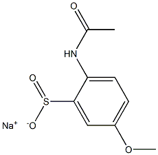2-(Acetylamino)-5-methoxybenzenesulfinic acid sodium salt Structure