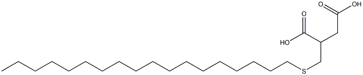 (Octadecylthiomethyl)succinic acid Struktur