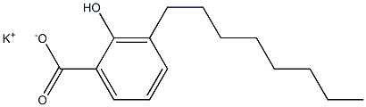 3-Octyl-2-hydroxybenzoic acid potassium salt Struktur