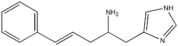 4-[(E)-2-Amino-5-phenyl-4-pentenyl]-1H-imidazole Struktur