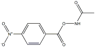 N-アセチル-O-(4-ニトロベンゾイル)ヒドロキシルアミン 化学構造式