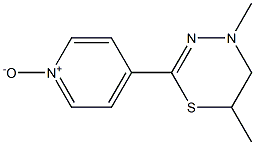 4-(5,6-Dihydro-4,6-dimethyl-4H-1,3,4-thiadiazin-2-yl)pyridine 1-oxide Struktur