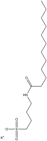 4-Lauroylamino-1-butanesulfonic acid potassium salt Structure