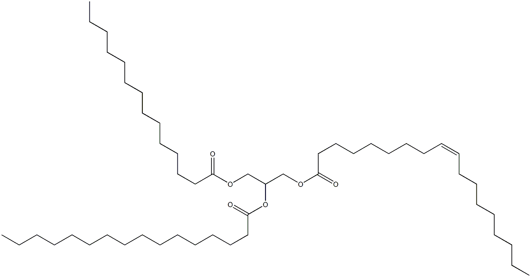L-Glycerol 1-myristate 2-palmitate 3-oleate Structure