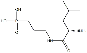 [3-(L-Leucylamino)propyl]phosphonic acid Struktur