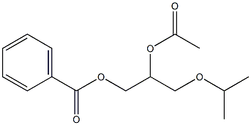 Acetic acid 1-isopropoxymethyl-2-(benzoyloxy)ethyl ester 结构式