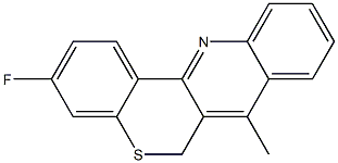 3-Fluoro-7-methyl-6H-[1]benzothiopyrano[4,3-b]quinoline Structure