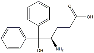 [R,(-)]-4-Amino-5-hydroxy-5,5-diphenylvaleric acid Struktur