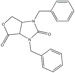 2,4-ジベンジル-7-オキサ-2,4-ジアザビシクロ[3.3.0]オクタン-3,6-ジオン 化学構造式