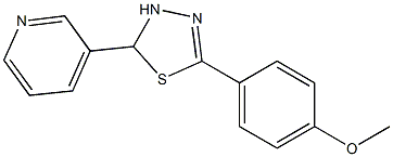 5-(4-Methoxyphenyl)-2,3-dihydro-2-(3-pyridinyl)-1,3,4-thiadiazole