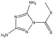 3,5-Diamino-1H-1,2,4-triazole-1-dithiocarboxylic acid methyl ester Struktur