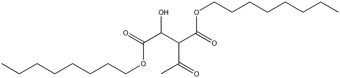 3-Acetyl-D-malic acid dioctyl ester 结构式