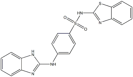 4-[(1H-Benzimidazol-2-yl)amino]-N-(2-benzothiazolyl)benzenesulfonamide Structure