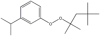 3-Isopropylphenyl 1,1,3,3-tetramethylbutyl peroxide Struktur