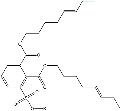 3-(Potassiosulfo)phthalic acid di(5-octenyl) ester