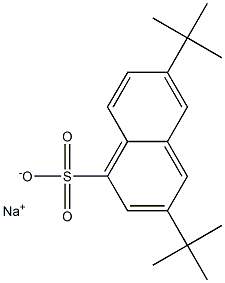 3,6-Bis(1,1-dimethylethyl)-1-naphthalenesulfonic acid sodium salt Structure