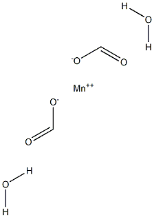 Manganese diformate dihydrate Struktur