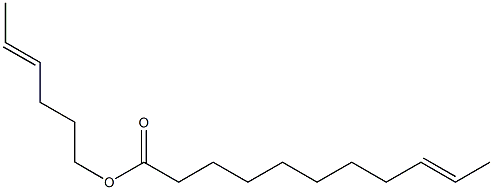 9-Undecenoic acid 4-hexenyl ester Structure