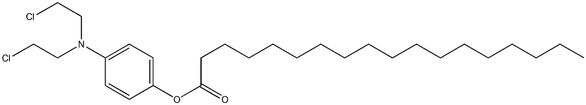 Stearic acid 4-[bis(2-chloroethyl)amino]phenyl ester Struktur