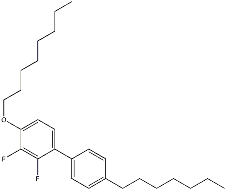 4-Octyloxy-4'-heptyl-2,3-difluoro-1,1'-biphenyl Structure