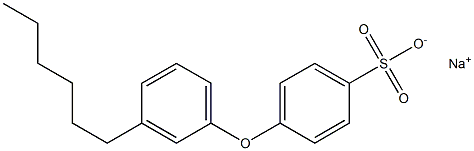 4-(3-Hexylphenoxy)benzenesulfonic acid sodium salt 结构式