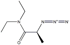 [S,(+)]-2-Azido-N,N-diethylpropionamide 结构式