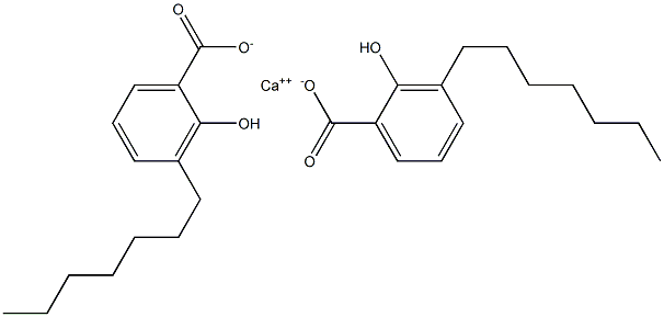Bis(3-heptyl-2-hydroxybenzoic acid)calcium salt Structure