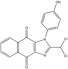 2-(Dichloromethyl)-1-(4-hydroxyphenyl)-1H-naphth[2,3-d]imidazole-4,9-dione