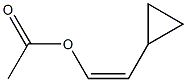 Acetic acid (Z)-2-cyclopropylethenyl ester Struktur