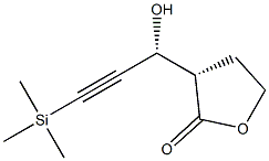 (3S)-3-[(R)-1-Hydroxy-3-trimethylsilyl-2-propyn-1-yl]dihydrofuran-2(3H)-one 结构式