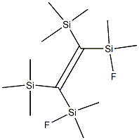 (Z)-1,2-Bis(fluorodimethylsilyl)-1,2-bis(trimethylsilyl)ethene Structure