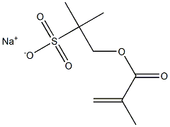 1-(Methacryloyloxymethyl)-1-methylethanesulfonic acid sodium salt Struktur