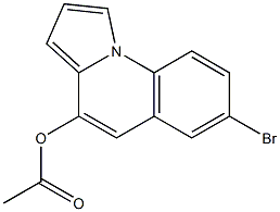 Acetic acid 7-bromopyrrolo[1,2-a]quinolin-4-yl ester Struktur