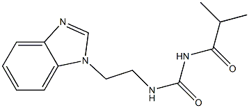 1-[2-(1H-Benzimidazol-1-yl)ethyl]-3-(2-methylpropionyl)urea Structure