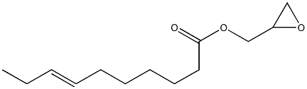 7-Decenoic acid (oxiran-2-yl)methyl ester Struktur