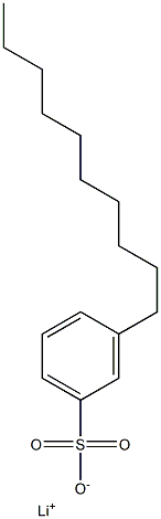 3-Decylbenzenesulfonic acid lithium salt Struktur