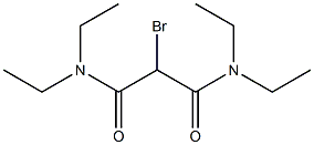 2-ブロモ-N,N,N',N'-テトラエチルマロンアミド 化学構造式