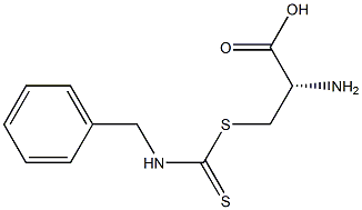(S)-2-Amino-3-[benzylamino(thiocarbonyl)thio]propionic acid Struktur