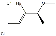 [Z,(-)]-1-[(S)-1-Methoxyethyl]-1-propenylmercury(II) chloride Structure
