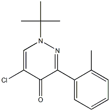 1-(tert-Butyl)-5-chloro-3-(o-tolyl)-pyridazin-4(1H)-one Structure
