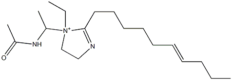 1-[1-(Acetylamino)ethyl]-2-(6-decenyl)-1-ethyl-2-imidazoline-1-ium Structure