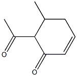 2-Acetyl-3-methyl-5-cyclohexen-1-one Structure