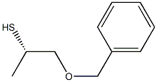 [S,(+)]-1-(Benzyloxy)-2-propanethiol Struktur
