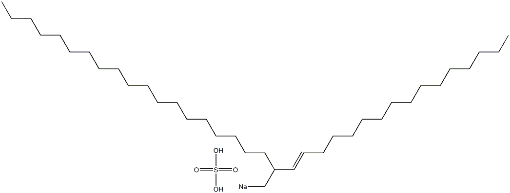 Sulfuric acid 2-(1-hexadecenyl)henicosyl=sodium ester salt