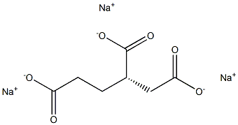 [S,(-)]-1,2,4-Butanetricarboxylic acid trisodium salt Struktur