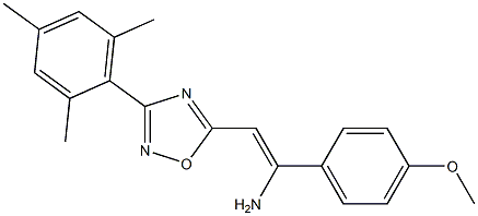5-[(Z)-2-Amino-2-(4-methoxyphenyl)ethenyl]-3-(2,4,6-trimethylphenyl)-1,2,4-oxadiazole