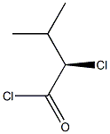 [R,(-)]-2-クロロ-3-メチル酪酸クロリド 化学構造式